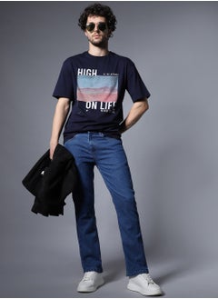 Bootcut Heavy Fade Acid Wash Jeans for Men