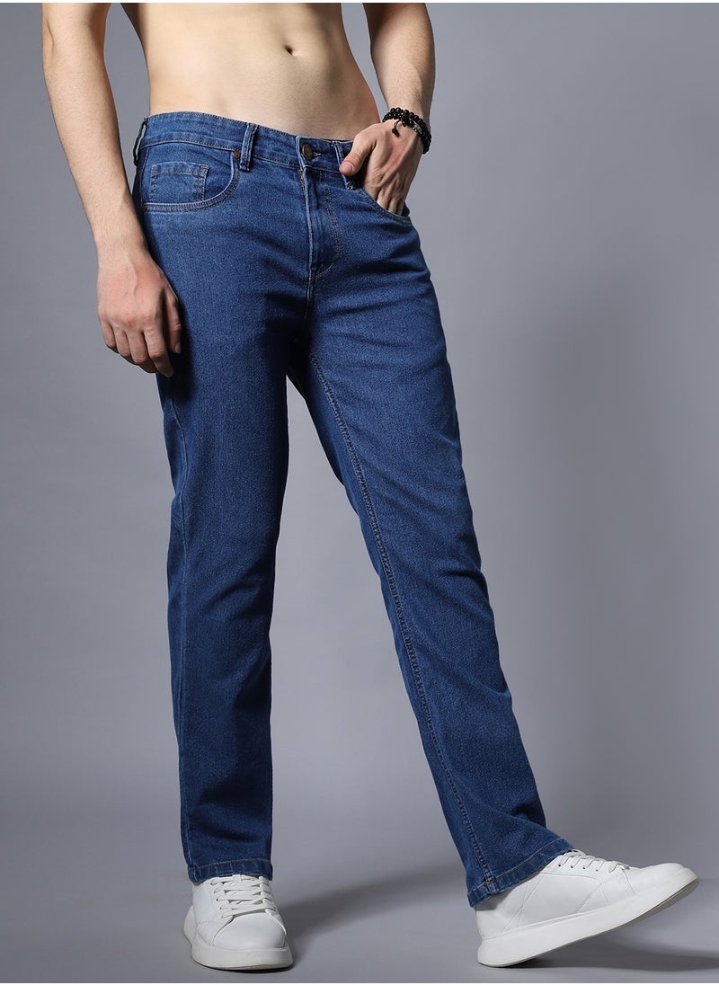 HIGH STAR - Bootcut Heavy Fade Acid Wash Jeans for Men - Image 1