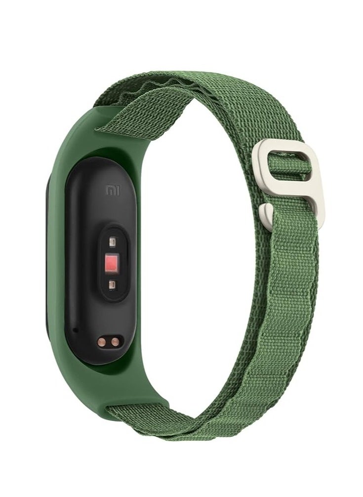 Generic Nylon Wristband Compatible for Xiaomi Mi Band 7/Mi Band 6/Mi Band 5/Mi Band 4/Mi Band 3, Adjustable Braided Elastic Solo Loop for Mi Band 7 6 5 4 3, Sport Strap Smart Watch Accessories  - Image 2