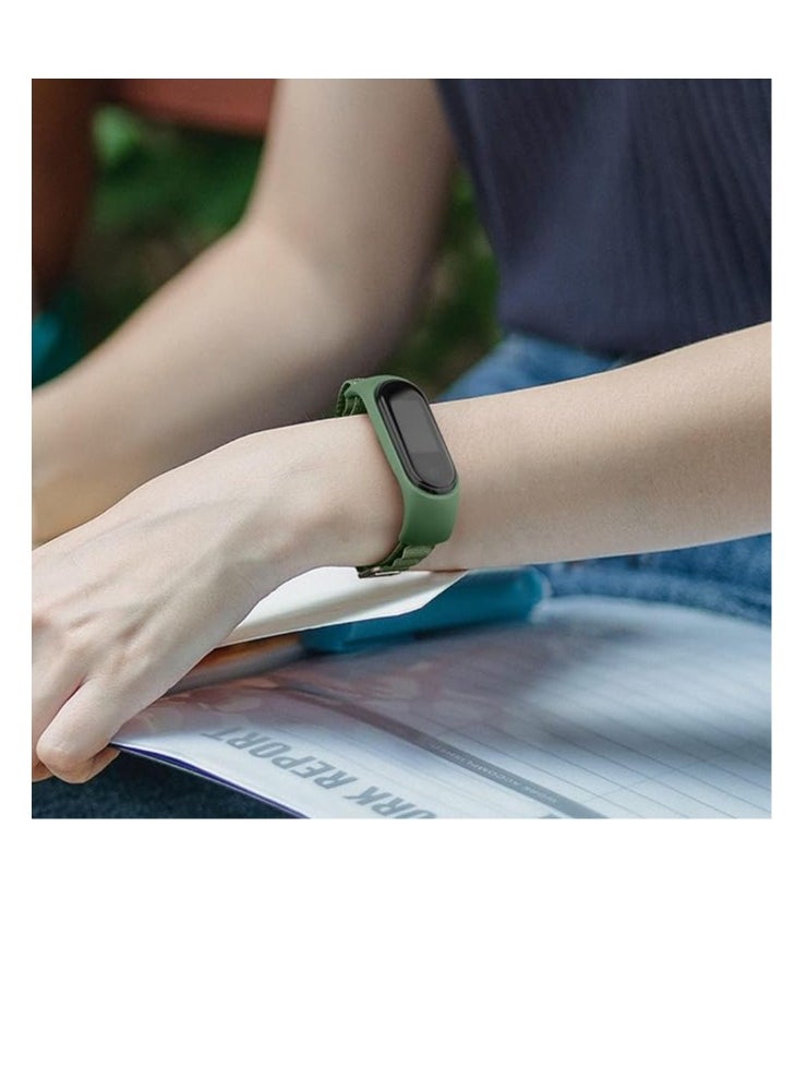 Generic Nylon Wristband Compatible for Xiaomi Mi Band 7/Mi Band 6/Mi Band 5/Mi Band 4/Mi Band 3, Adjustable Braided Elastic Solo Loop for Mi Band 7 6 5 4 3, Sport Strap Smart Watch Accessories  - Image 5