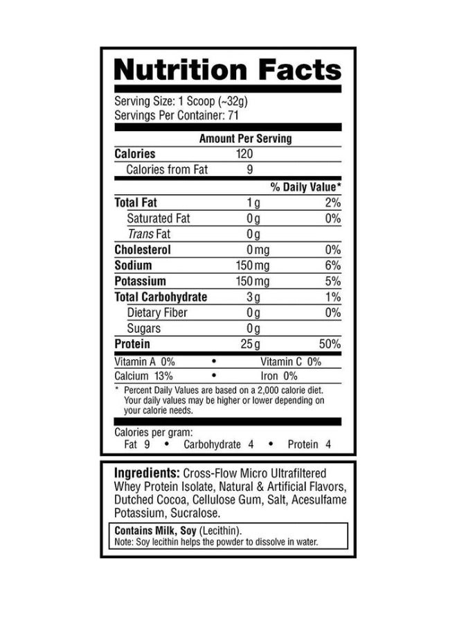 Labrada Iso 100% Whey Protein Isolate Powder, 5 Lbs, Chocolate - Image 2