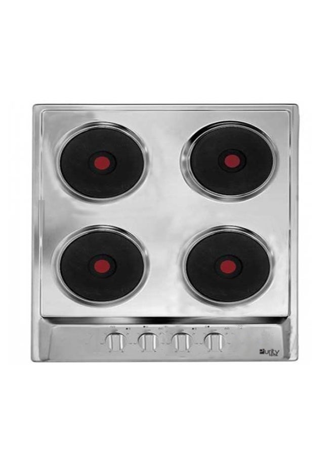 Purity Built-in Electric Hob 60cm with 4 Hot Plates, 4000W Power, Stainless Steel (Made in Turkey) – HPT601S