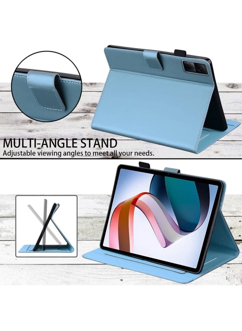 Cute Cat Pattern Case Compatible with Xiaomi Redmi Pad 10.61" 2022, PU Leather Soft Stand Magnetic Snap Tablet Cover with Card Holder Pencil Loop, Shockproof Protective Case - Image 2