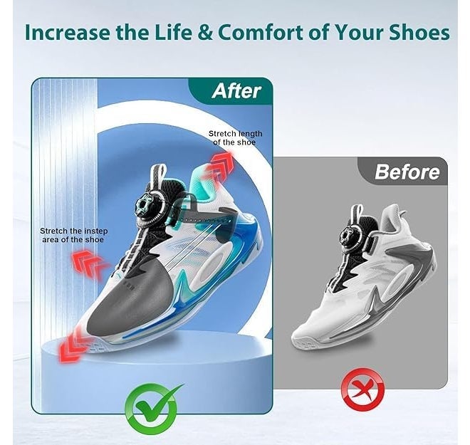 B11 Plastic Shoe Trees Stretcher Shaper for Men's shoes - Image 2