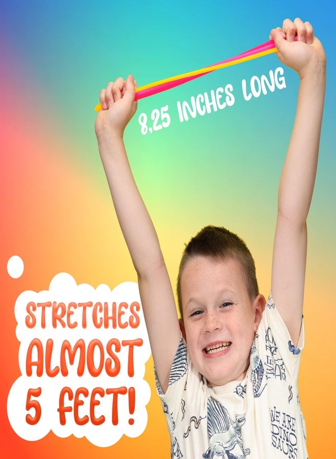 Entervending 25 Pack Monkey Noodles - Fidget Stretchy Sensory Toys for Kids & Toddlers - Autism Sensory Products - Stretchy String - Party Favors & Treasure Box Toys for Classroom & Easter - Image 3