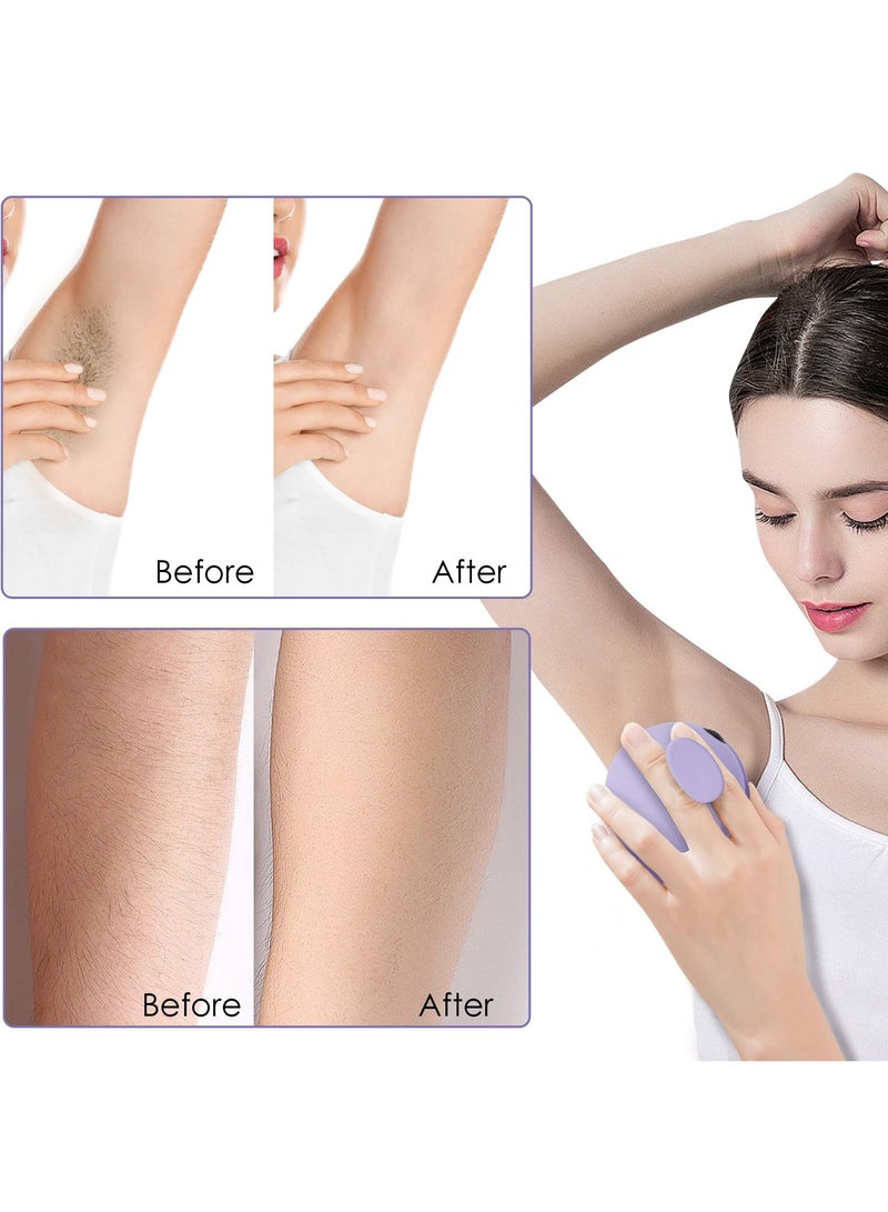 SYOSI Crystal Hair Removal Epilator, Magic Painless Hair Eraser for Silky Smooth Skin, for Women Washable Reusable Skin Exfoliating Hair Removal Stone for Women Men, Unique Shape Hair Shaver - Image 5