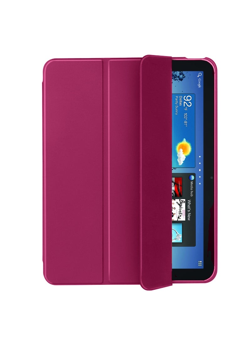 Wtech Smart Flip Auto Awake/Auto Sleep Leather Texture With Pen Holder Case Cover For Samsung Galaxy Tab A9 Plus 5G 2023 (X216, X215, X210) 11.0 Inch Plum - Image 5