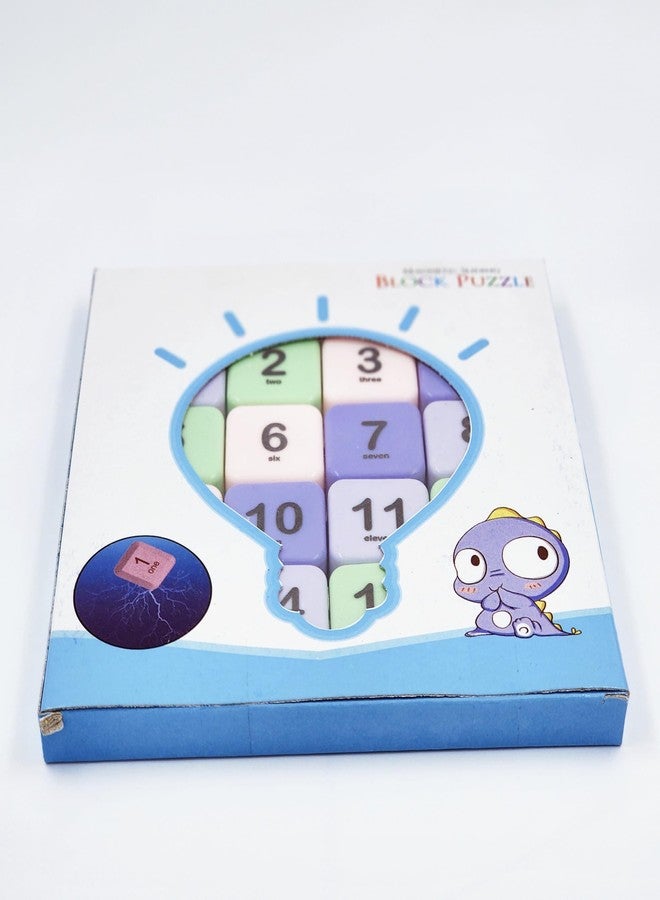 CUBIX3D Magnetic Number Slider Puzzle Game | 15 Tiles Brain Teaser Toy for Kids & Adults | Educational Board Puzzle | Travel-Friendly Mind Development Toy | Made in India - Image 3
