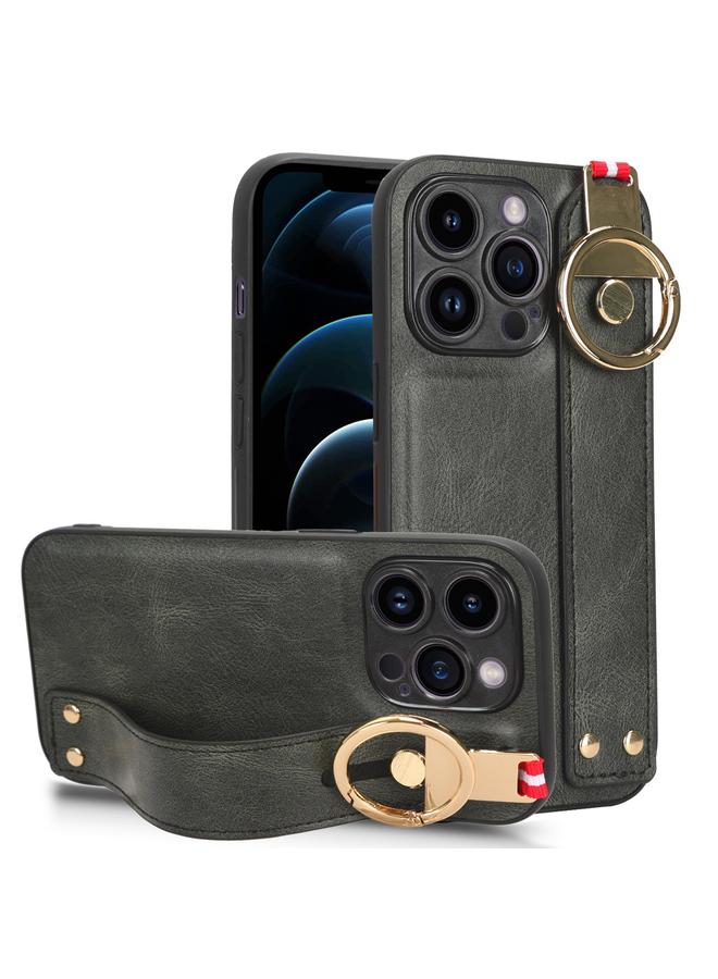 Zaboon Case For iPhone 12 Pro Max Wristband Leather Back Phone Case - Image 1