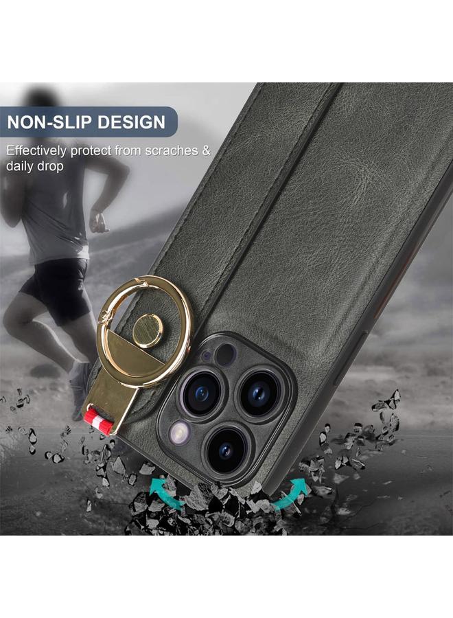 Zaboon Case For iPhone 12 Pro Max Wristband Leather Back Phone Case - Image 5