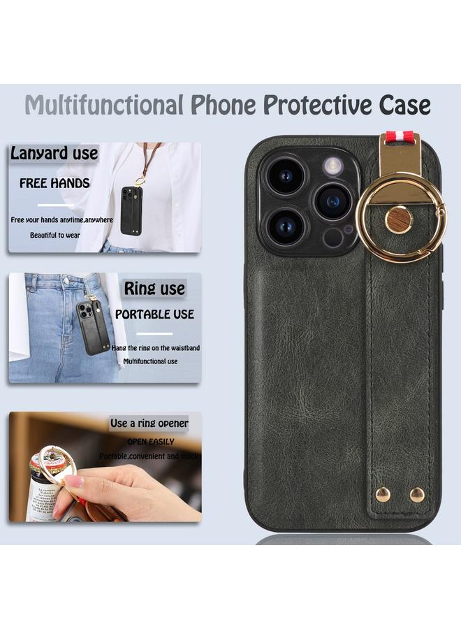 Zaboon Case For iPhone 12 Pro Max Wristband Leather Back Phone Case - Image 4