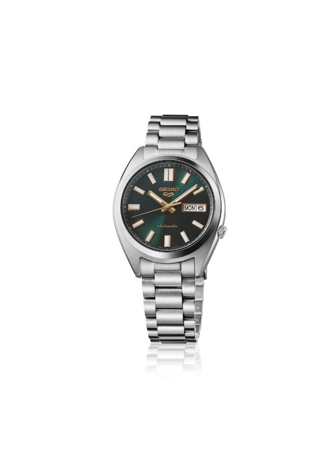 Seiko 5 Sports Automatic  Watch SRPL57K1, 37.4mm Dark Green Dial, Stainless Steel Bracelet, 100 m WR - Image 2