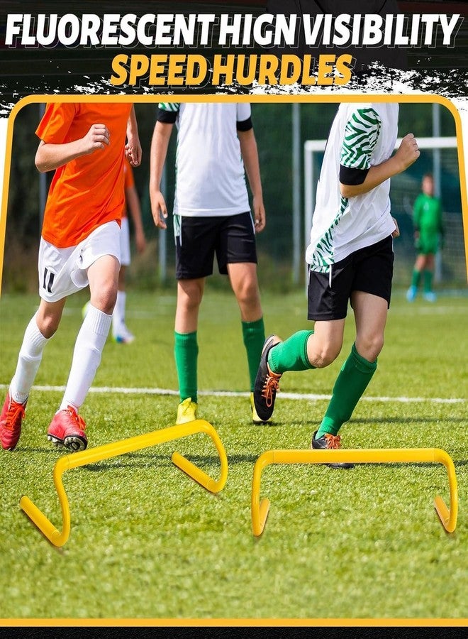 YMD 10Pc 6" Speed Agility Training Hurdles Detachable Training Hurdle Agility PVC Speed Hurdles (for Adults, Children Pack of 10) - Image 4