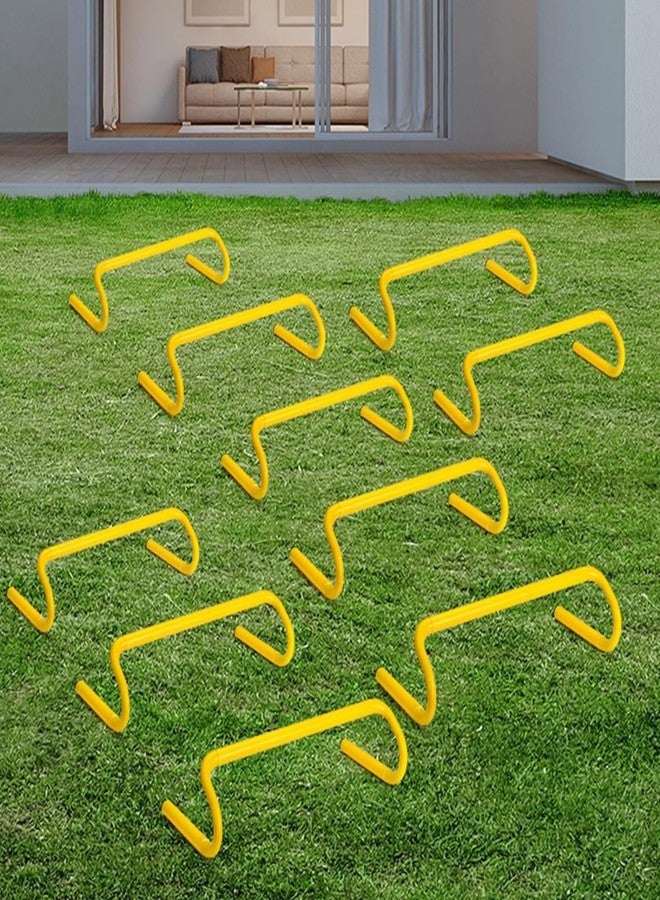 YMD 10Pc 6" Speed Agility Training Hurdles Detachable Training Hurdle Agility PVC Speed Hurdles (for Adults, Children Pack of 10) - Image 5