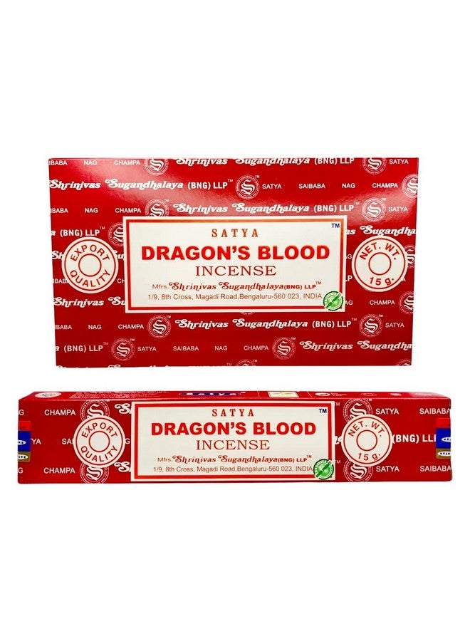 Satya Champa Dragon'S Blood Incense Stick, 12 Count - Image 1