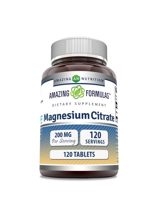 Amazing Formulas Magnesium Citrate | 200 Mg Tablets | Mineral Supplement | Non-GMO | Gluten Free | Made in USA (1 Pack, 120 Count) - pzsku/ZD7CE7AC2FB4EB097DAB2Z/45/_/1740202251/d30dbdf0-6979-4562-9608-d899779bf97c