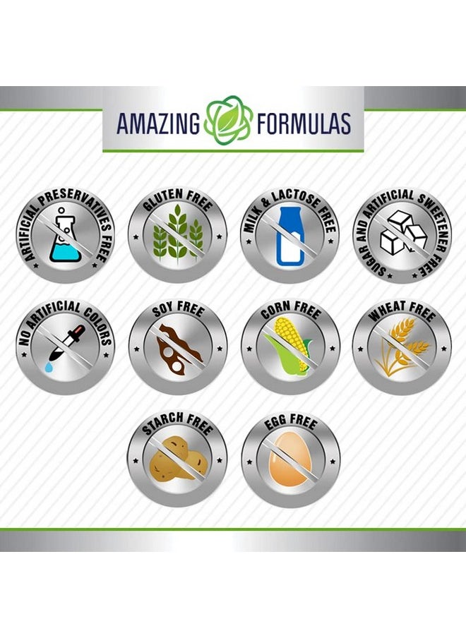 سيترات المغنيسيوم من Amazing Formulas | أقراص 200 مجم | مكمل غذائي معدني | غير معدّل وراثيًا | خالٍ من الجلوتين | صُنع في الولايات المتحدة الأمريكية (عبوة واحدة، 120 قرصًا) - pzsku/ZD7CE7AC2FB4EB097DAB2Z/45/_/1740202262/80a40e41-7148-4c0b-b6c6-429341d13903