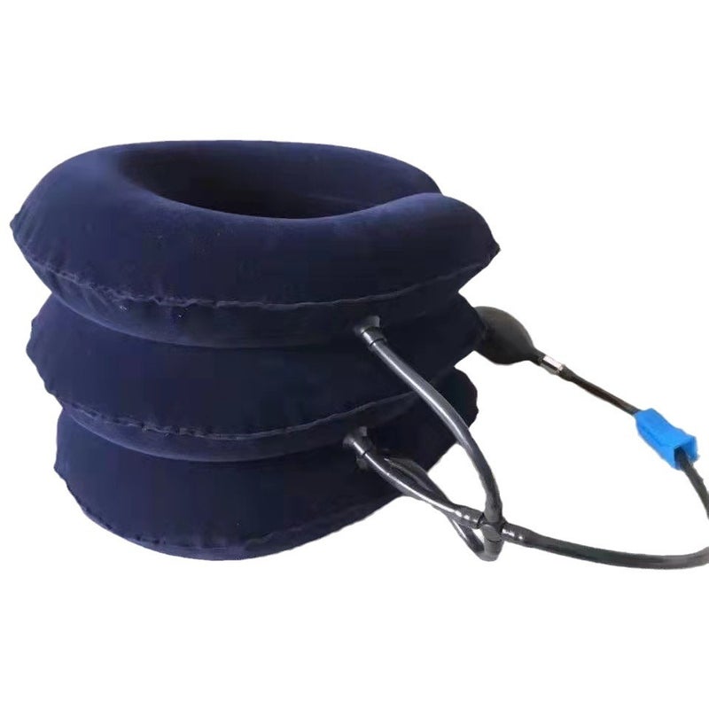 Factory Portable Inflatable Cervical Traction Instrument Household Health Care Device Multi-Color Full Fleece Half Fleece Traction Instrument - Image 5