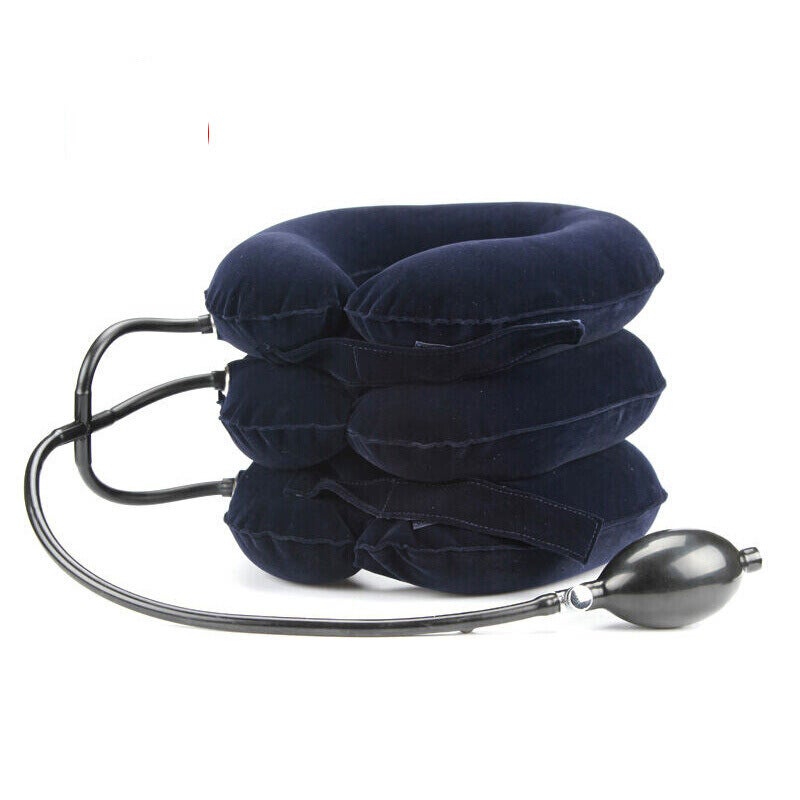Factory Portable Inflatable Cervical Traction Instrument Household Health Care Device Multi-Color Full Fleece Half Fleece Traction Instrument - Image 2