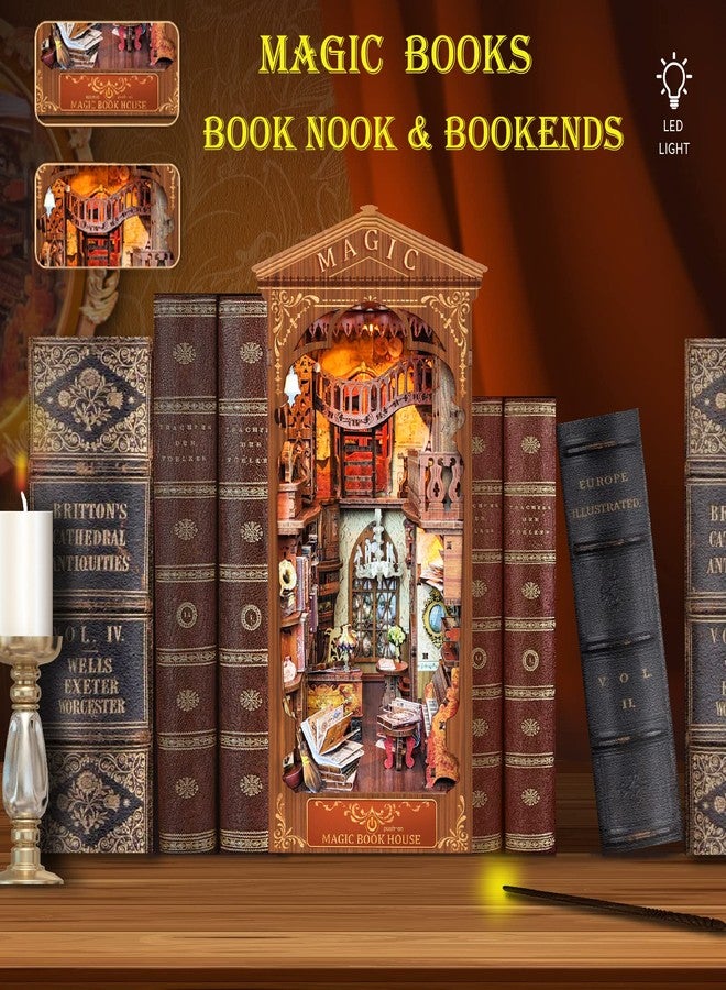 Spilay مجموعة Spilay DIY لمكتبة صغيرة، ركن كتب لبيت الدمى، رف كتب، ديكور، مجموعة بناء نموذجية، هدايا يدوية الصنع لأعياد الميلاد والكريسماس - Image 2