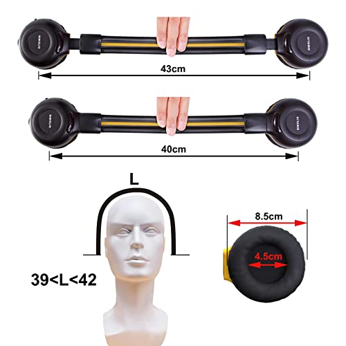 SIMOLIO 4 Pack IR Car DVD Player Headphones for Kids, Wireless Infrared Headphones for Honda Pilot, uConnect, Cadillac Escalade, Suburban, 2 Channel Van Headset, Foldable & Hard EVA Case & Aux Cord - Image 4