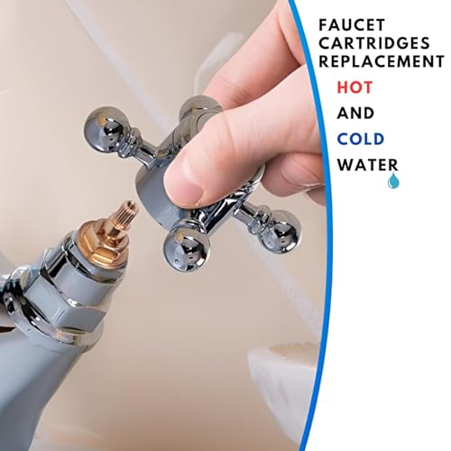 New Ware Jaguar Tap Spindle (3/4 Inch) - Replacement Disc for Jaguar Continental Type Models | Hot & Cold Faucet Valve for Bathroom and Kitchen - Image 4