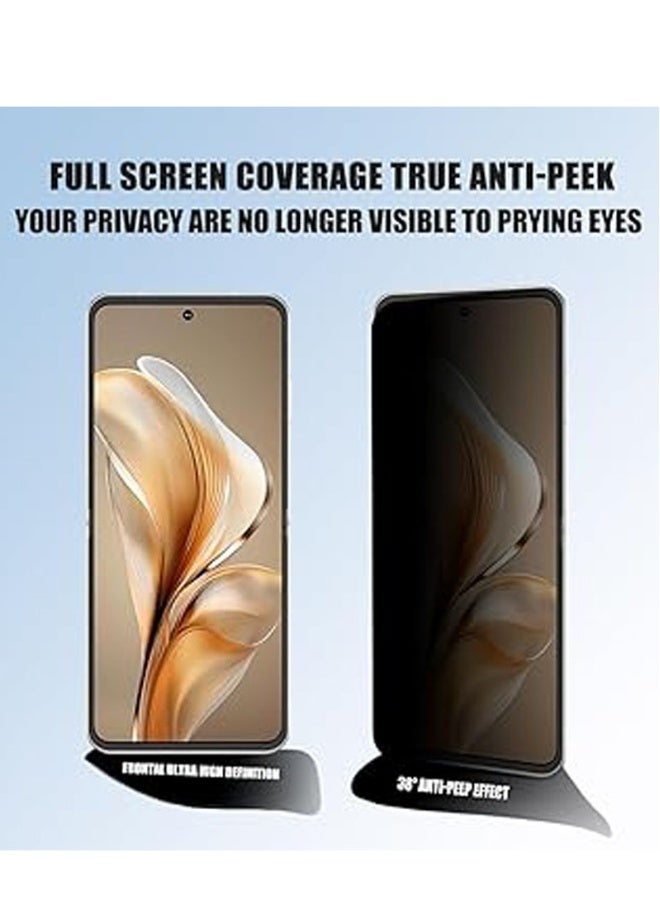 【2 Pack】 Privacy Screen Protector Compatible with ZTE Nubia Flip 5G, Anti-Scratch, Easy to Install, Anti-spy TPU Screen Protector for Nubia Flip 5G - Image 2