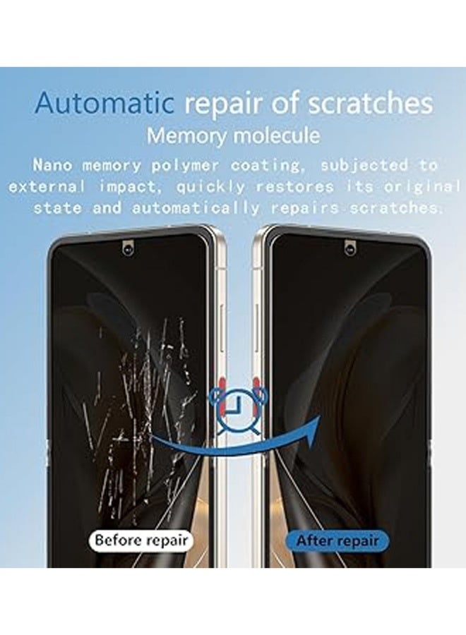 【2 Pack】 Privacy Screen Protector Compatible with ZTE Nubia Flip 5G, Anti-Scratch, Easy to Install, Anti-spy TPU Screen Protector for Nubia Flip 5G - Image 5