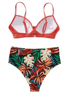 Sthxyfaith Women's Solid Color Bikini Sets Two Piece Bathing Suits V-Neck Slip Bikini Bra And Boxer Brief Bottom Swimwear Suits  - Image 4