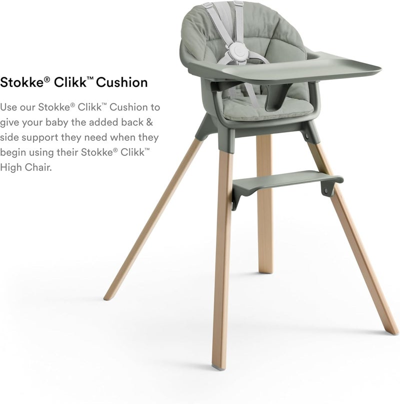 Stokke Clikk Cushion in Glacier Green - Supportive and Machine Washable for High Chair - Image 3