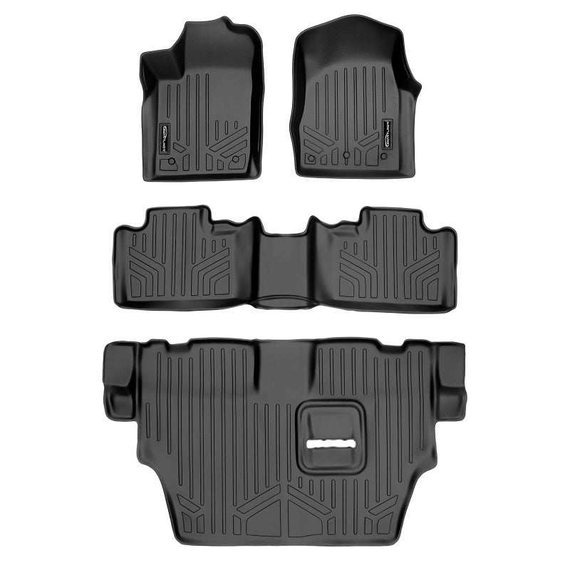 SMARTLINER Floor Mats 3 Row Liner Set for 20132016 Dodge Durango
