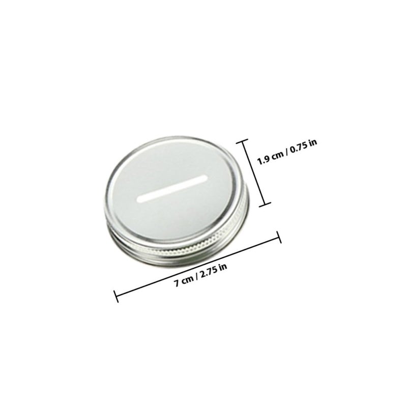 70mm Metal Coin Slot Bank Lids For Mason Jars 8pcs Gold Silver Black Rose Gold - Image 3