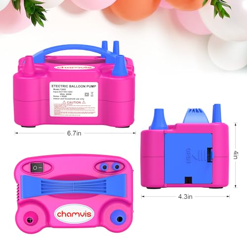 Chamvis Balloon Pump Electric, 110V 600W Balloon Pump Inflate, Air Pump for Balloons: Balloon Blower Machine for Fast and Easy Filling Balloons - Image 5