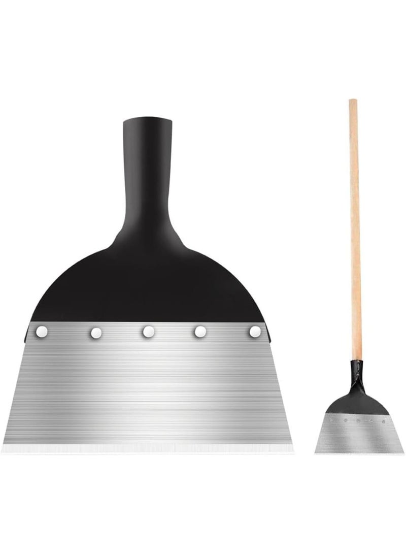 SOLARAE أداة حديقة متعددة الوظائف، مجرفة حديقة، مجرفة تنظيف حديقة خارجية متعددة الوظائف، مجرفة تنظيف من الفولاذ المقاوم للصدأ، لتنظيف الحديقة، وإزالة الأعشاب الضارة، وزراعة المزرعة - Image 2