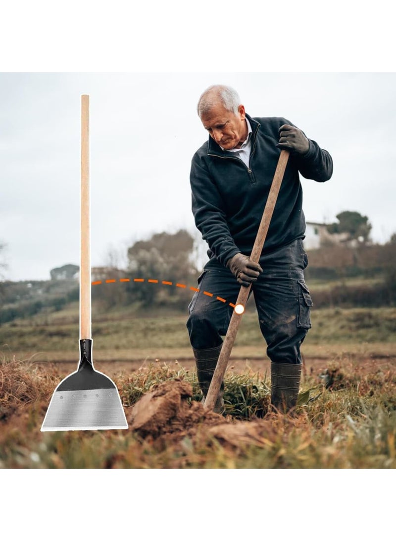 SOLARAE أداة حديقة متعددة الوظائف، مجرفة حديقة، مجرفة تنظيف حديقة خارجية متعددة الوظائف، مجرفة تنظيف من الفولاذ المقاوم للصدأ، لتنظيف الحديقة، وإزالة الأعشاب الضارة، وزراعة المزرعة - Image 5