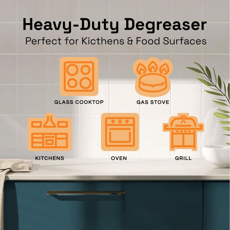 Clean Republic Heavy-Duty Degreaser, Multi-Surface Cleaner for Ovens, Stove Tops, Grills, and More, 1 Gallon Bottle - Image 5