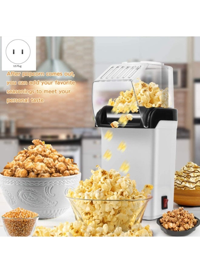 Forest Home Hot Air Popcorn Machine High Power 1200W, Quickly Complete Delicious and Healthy Food in 2-3 Minutes, White - Image 4