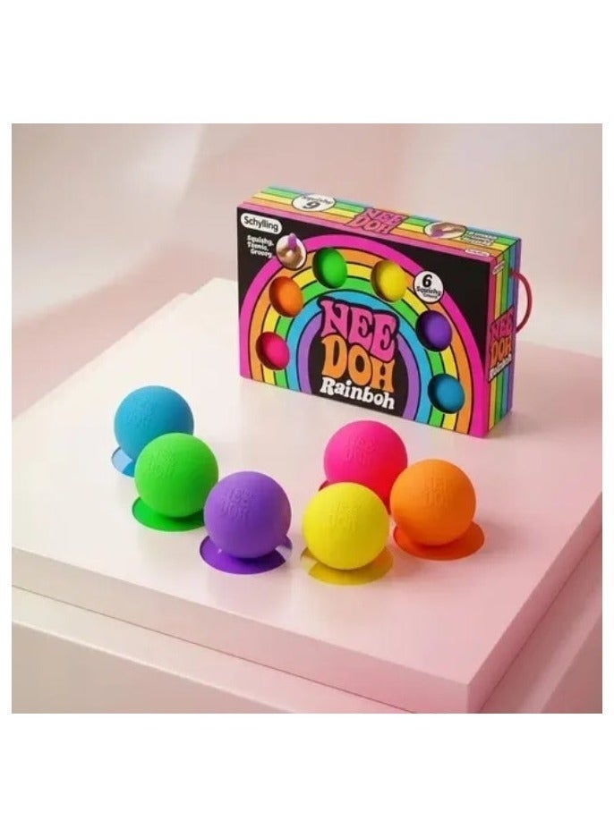 NEEDOH Mini Squeezable Balls 6-Piece Set - Sensory Decompression Toys for Kids and Adults, Holiday Gifts - Image 4