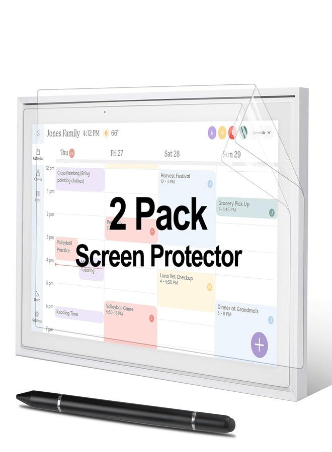 GUSUCIN Screen Protector & Stylus Pen Compatible With 15 inch Digital Calendar, Must Have Accessory Kit for Electronic Calendar 15 inch, 2 Pack Screen Protector & 3-in-1 Stylus Pen for Digital Calendar - Image 1