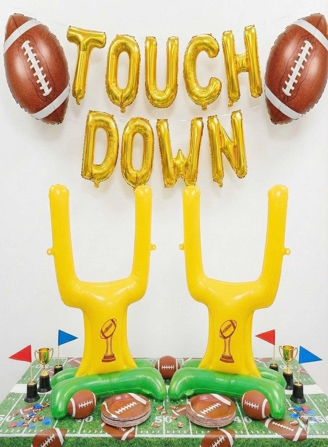 kozee Football Touch down Green foil Balloons - Image 1