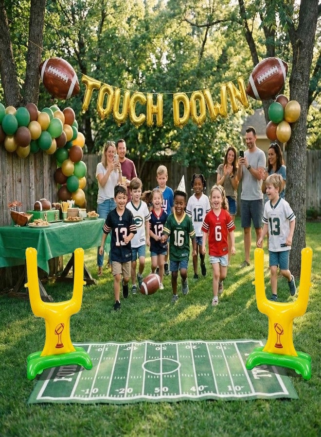 kozee Football Touch down Green foil Balloons - Image 3