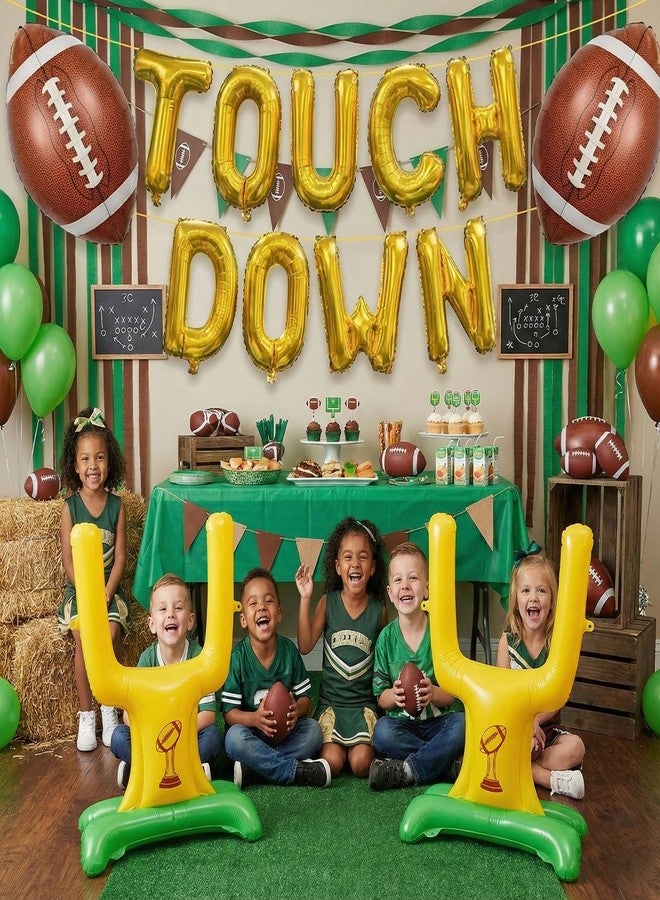 kozee Football Touch down Green foil Balloons - Image 5
