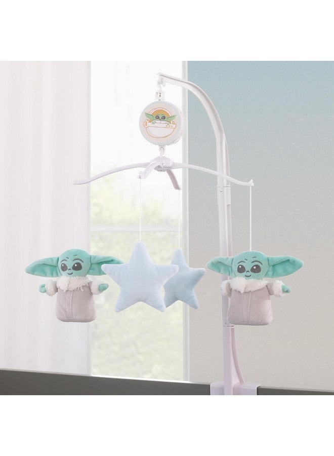 NoJo Star Wars Grogu Cutest in The Galaxy Musical Mobile - Rotating Nursery Spinner with Calming Lullaby - Plush Hanging Feature for Newborn Sleep - Crib Mount, Space Theme Accent - Image 2