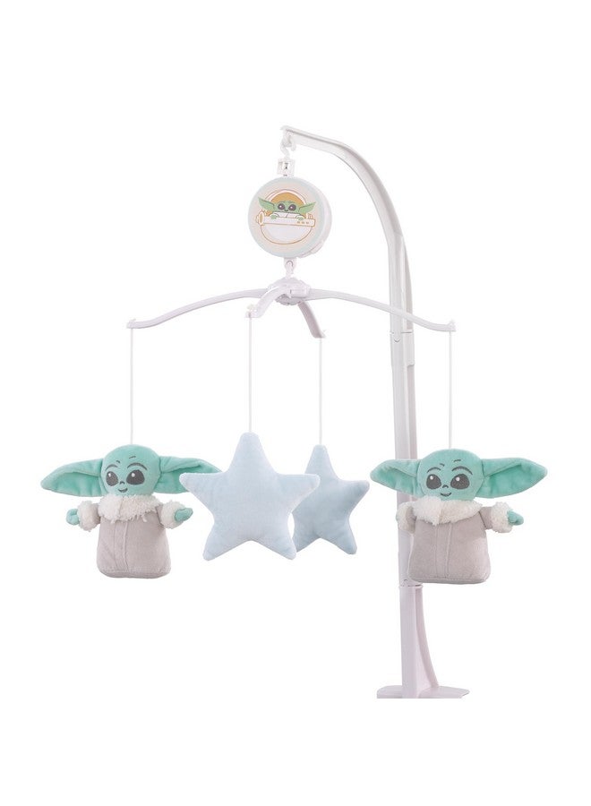 NoJo Star Wars Grogu Cutest in The Galaxy Musical Mobile - Rotating Nursery Spinner with Calming Lullaby - Plush Hanging Feature for Newborn Sleep - Crib Mount, Space Theme Accent - Image 1