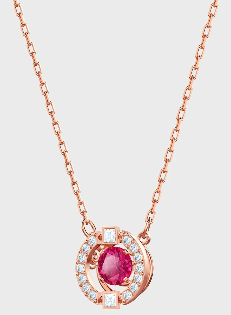 SWAROVSKI Sparkling Round Pendent Necklace+Earrings Set