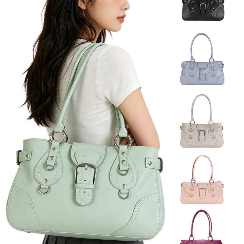 DIMANCHE Vintage Motorcycle Shoulder Bag for Women - Image 1