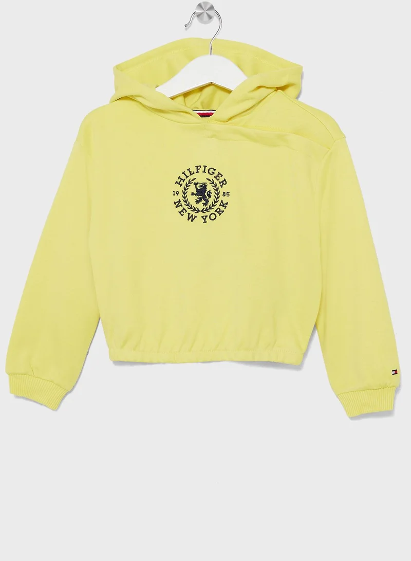 TOMMY HILFIGER Kids Crest Logo Hoodie