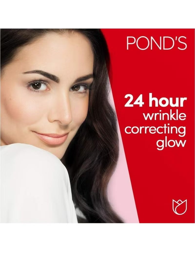 PONDS Age Miracle Night Face Cream, With Vitamin B3 and 10% Retinol C, Youthful Glow, 24 hour wrinkle correcting glow 50 g - Image 3