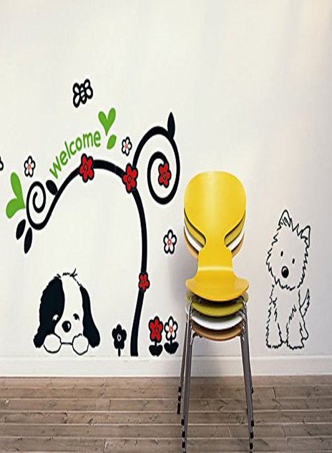 Asmi Collections Wall Stickers Wall Decals Welcome Tree DM5745 - Image 1