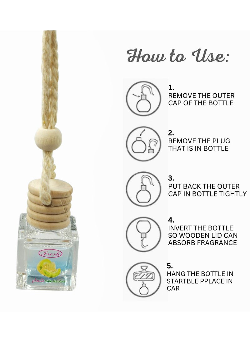 Fresh Car Air Freshener Perfume Hanging Air Freshener FRESH Hami Melons - Image 2